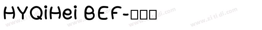 HYQiHei BEF字体转换